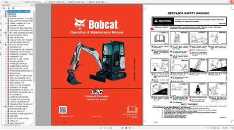 cat mini excavators manual